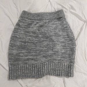 grey knitted oh polly skirt (pencil mini skirt)